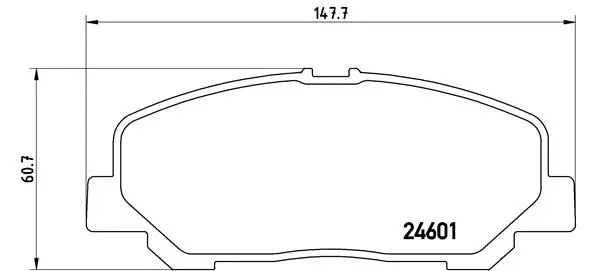 Diskinių stabdžių trinkelių rinkinys BREMBO P 83 099