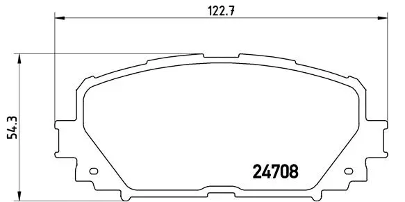 Diskinių stabdžių trinkelių rinkinys BREMBO P 83 101