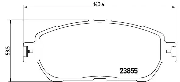 Diskinių stabdžių trinkelių rinkinys BREMBO P 83 105