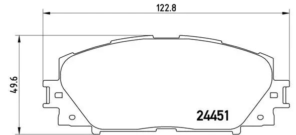 Diskinių stabdžių trinkelių rinkinys BREMBO P 83 106