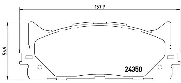 Diskinių stabdžių trinkelių rinkinys BREMBO P 83 117