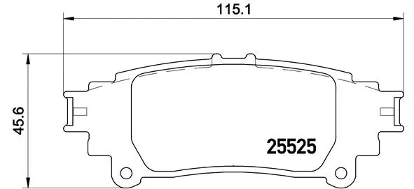 Diskinių stabdžių trinkelių rinkinys BREMBO P 83 132