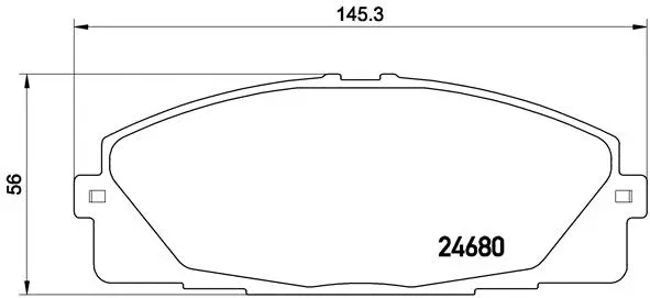 Diskinių stabdžių trinkelių rinkinys BREMBO P 83 139