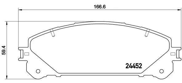 Diskinių stabdžių trinkelių rinkinys BREMBO P 83 145