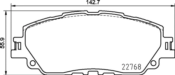 Diskinių stabdžių trinkelių rinkinys BREMBO P 83 172