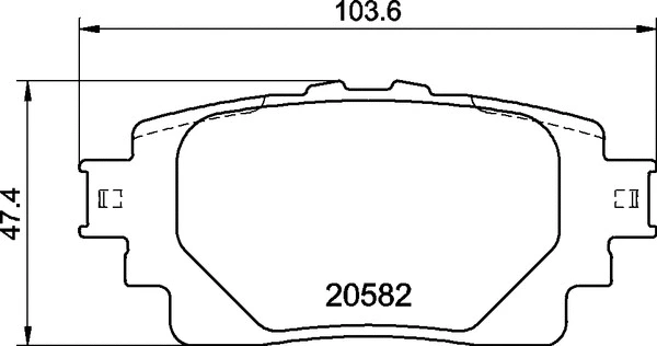 Diskinių stabdžių trinkelių rinkinys BREMBO P 83 174