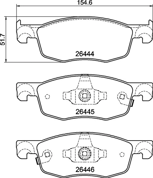 Diskinių stabdžių trinkelių rinkinys BREMBO P 83 185
