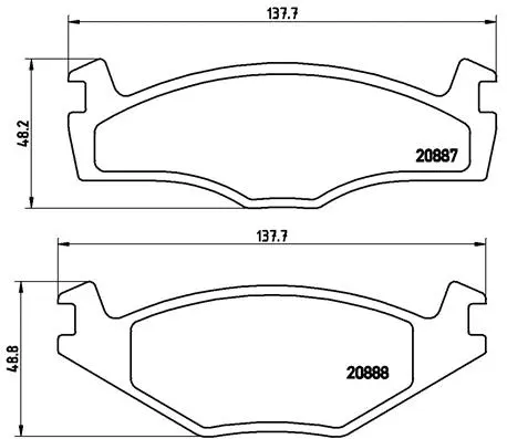 Diskinių stabdžių trinkelių rinkinys BREMBO P 85 005