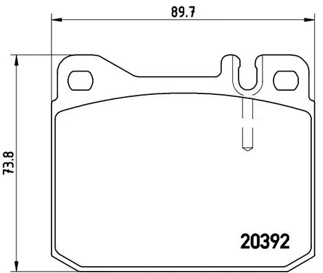 Diskinių stabdžių trinkelių rinkinys BREMBO P 85 007