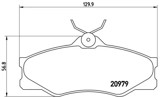 Diskinių stabdžių trinkelių rinkinys BREMBO P 85 008