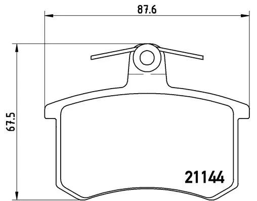 Diskinių stabdžių trinkelių rinkinys BREMBO P 85 013