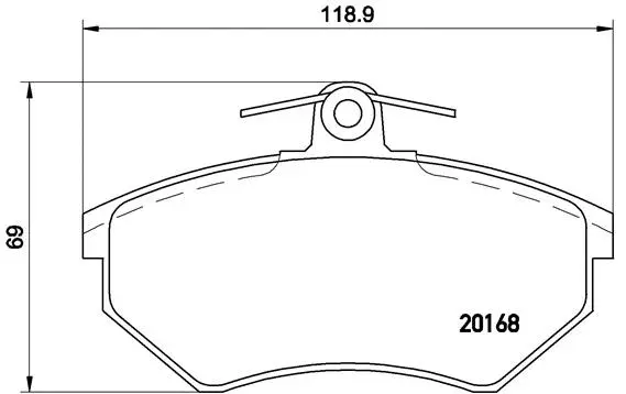 Diskinių stabdžių trinkelių rinkinys BREMBO P 85 015