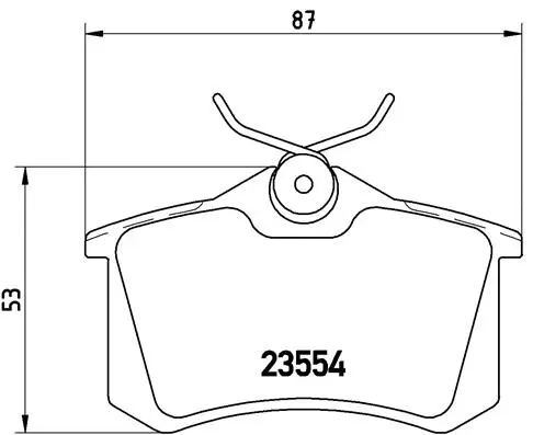 Diskinių stabdžių trinkelių rinkinys BREMBO P 85 017