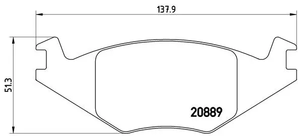 Diskinių stabdžių trinkelių rinkinys BREMBO P 85 019