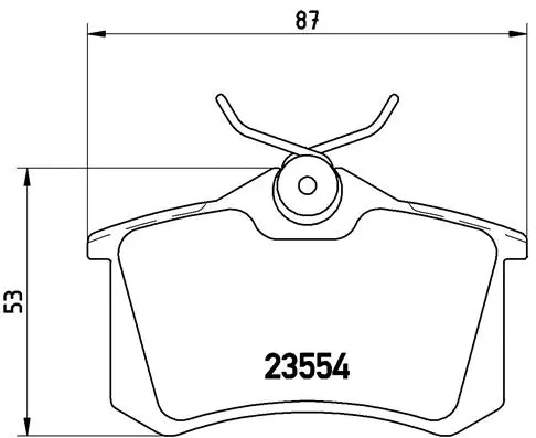 Diskinių stabdžių trinkelių rinkinys BREMBO P 85 020X