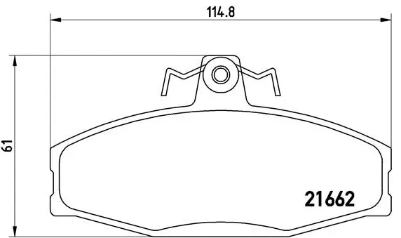 Diskinių stabdžių trinkelių rinkinys BREMBO P 85 022