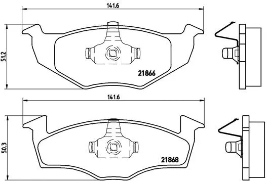 Diskinių stabdžių trinkelių rinkinys BREMBO P 85 025