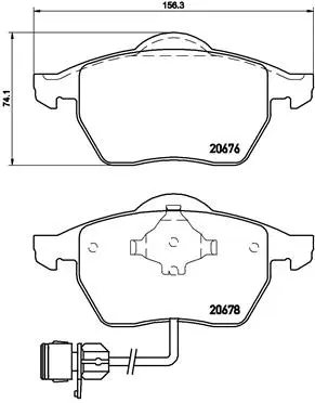 Diskinių stabdžių trinkelių rinkinys BREMBO P 85 026