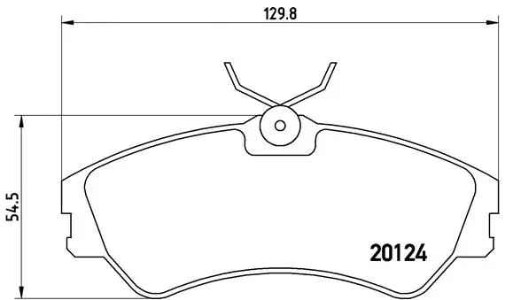 Diskinių stabdžių trinkelių rinkinys BREMBO P 85 028