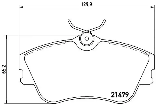 Diskinių stabdžių trinkelių rinkinys BREMBO P 85 029