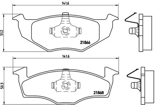 Diskinių stabdžių trinkelių rinkinys BREMBO P 85 030