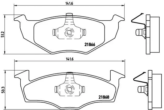 Diskinių stabdžių trinkelių rinkinys BREMBO P 85 031