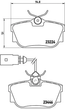 Diskinių stabdžių trinkelių rinkinys BREMBO P 85 046