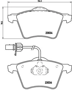 Diskinių stabdžių trinkelių rinkinys BREMBO P 85 052