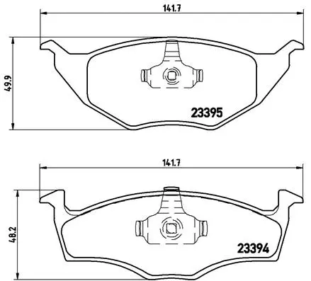 Diskinių stabdžių trinkelių rinkinys BREMBO P 85 055