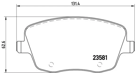 Diskinių stabdžių trinkelių rinkinys BREMBO P 85 057
