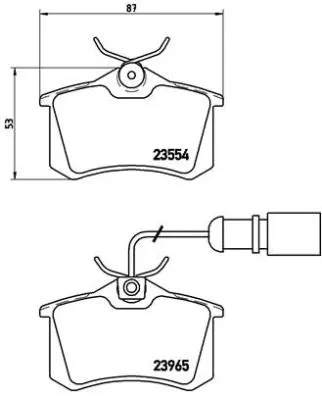 Diskinių stabdžių trinkelių rinkinys BREMBO P 85 058