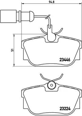 Diskinių stabdžių trinkelių rinkinys BREMBO P 85 059