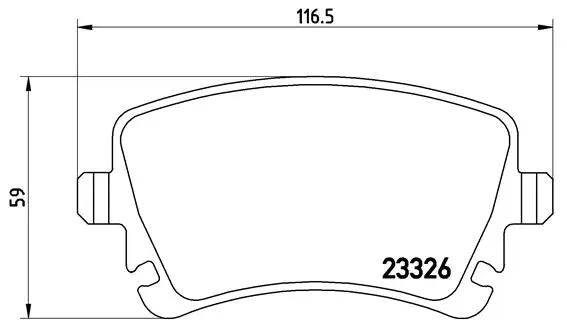Diskinių stabdžių trinkelių rinkinys BREMBO P 85 064