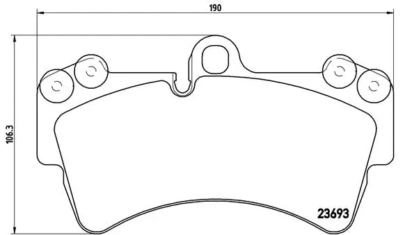 Diskinių stabdžių trinkelių rinkinys BREMBO P 85 065