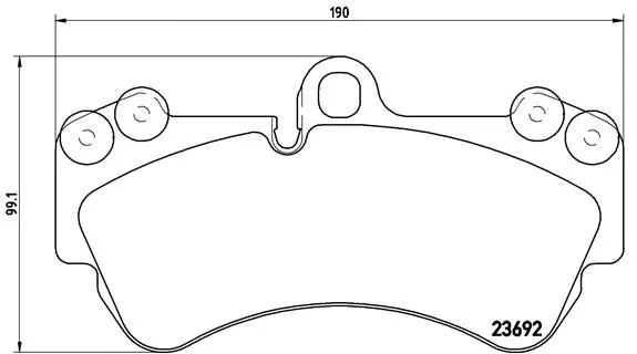 Diskinių stabdžių trinkelių rinkinys BREMBO P 85 069