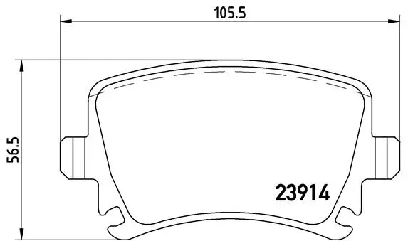 Diskinių stabdžių trinkelių rinkinys BREMBO P 85 073X