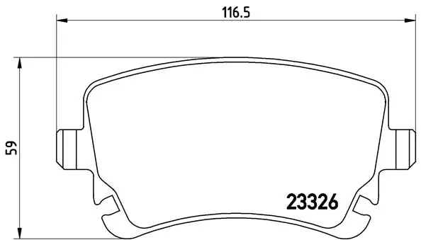 Diskinių stabdžių trinkelių rinkinys BREMBO P 85 076