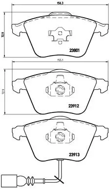 Diskinių stabdžių trinkelių rinkinys BREMBO P 85 079