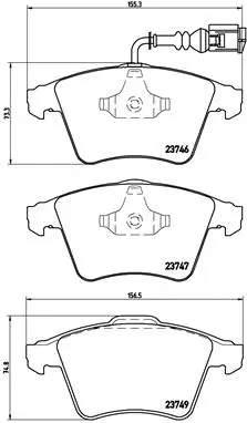 Diskinių stabdžių trinkelių rinkinys BREMBO P 85 081