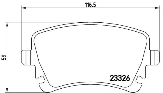 Diskinių stabdžių trinkelių rinkinys BREMBO P 85 083