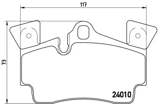 Diskinių stabdžių trinkelių rinkinys BREMBO P 85 088