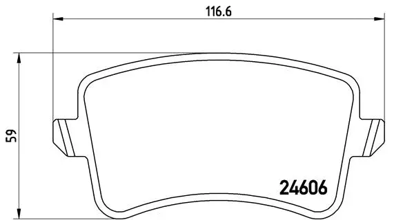Diskinių stabdžių trinkelių rinkinys BREMBO P 85 099X