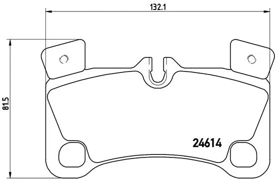 Diskinių stabdžių trinkelių rinkinys BREMBO P 85 103