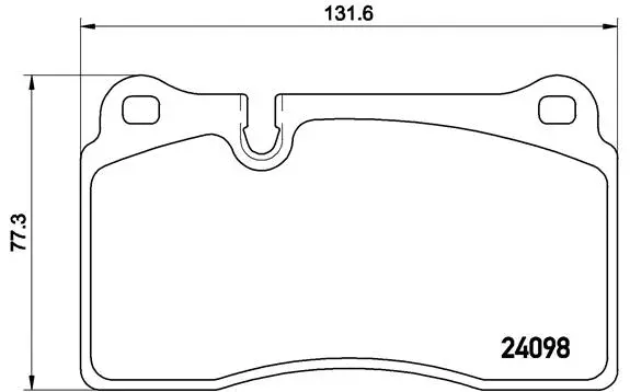 Diskinių stabdžių trinkelių rinkinys BREMBO P 85 110