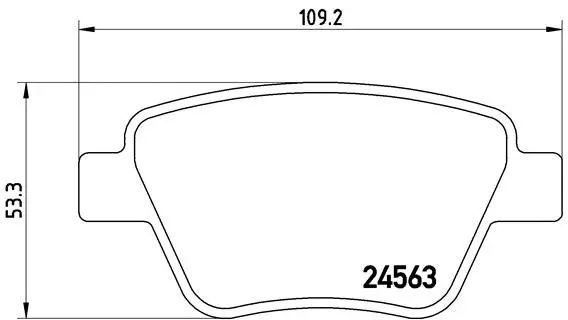 Diskinių stabdžių trinkelių rinkinys BREMBO P 85 114X