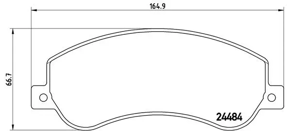 Diskinių stabdžių trinkelių rinkinys BREMBO P 85 115