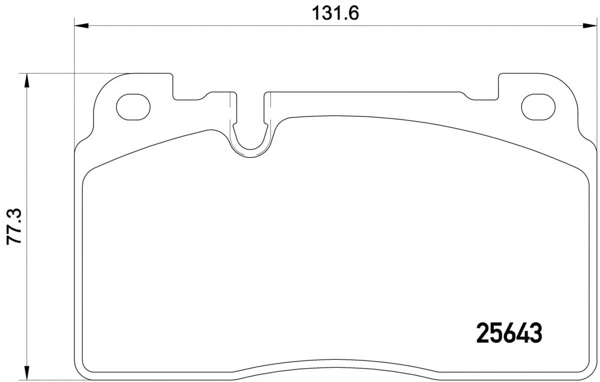 Diskinių stabdžių trinkelių rinkinys BREMBO P 85 122
