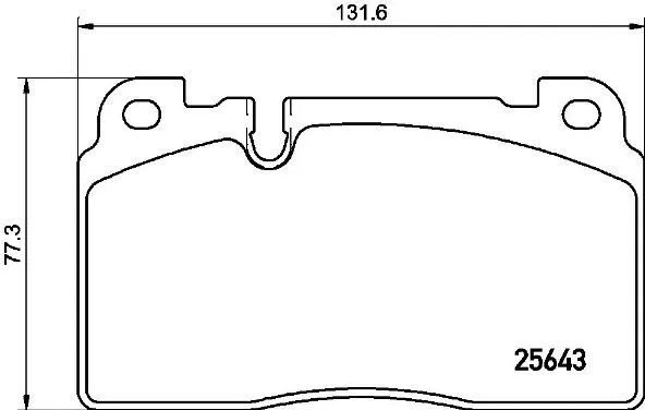 Diskinių stabdžių trinkelių rinkinys BREMBO P 85 133