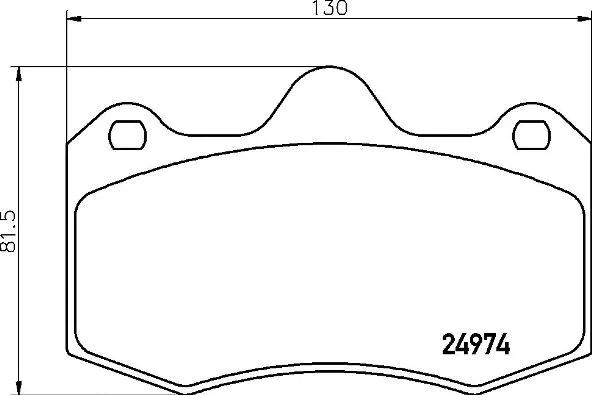 Diskinių stabdžių trinkelių rinkinys BREMBO P 85 134