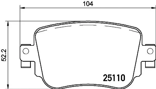 Diskinių stabdžių trinkelių rinkinys BREMBO P 85 135X